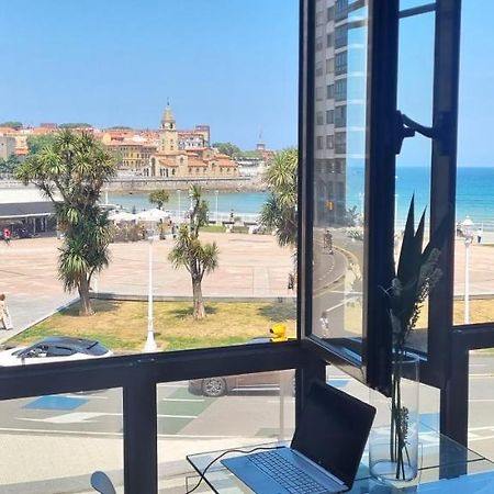 기욘 Apartamento La Escalerona Con Vistas Al Mar 아파트 외부 사진