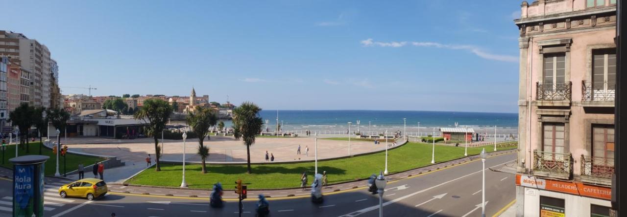 기욘 Apartamento La Escalerona Con Vistas Al Mar 아파트 외부 사진