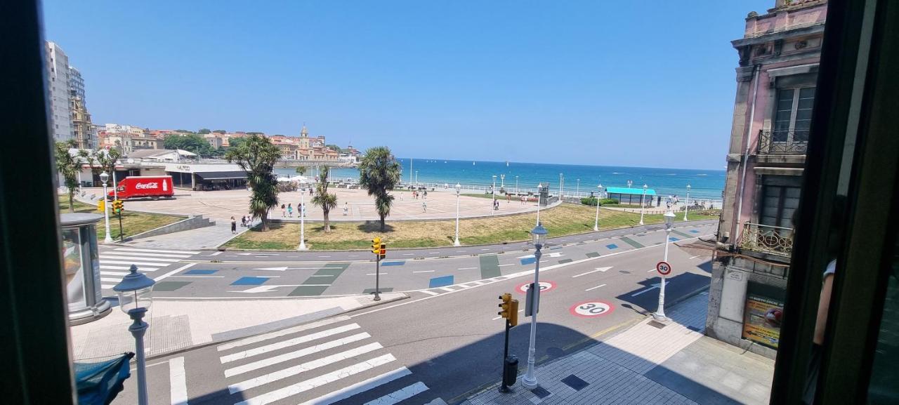 기욘 Apartamento La Escalerona Con Vistas Al Mar 아파트 외부 사진